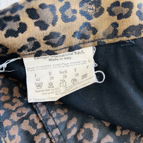 Fendi Leopard Cheetah W/ FF logo Pants size EU42 US 28 - Picture 5 of 15